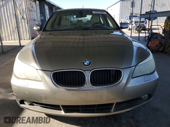 2005 BMW 5 Series 530i with VIN WBANA73535CR59463, listed as a Copart auction lot 67878994 with 147,052 mi miles and Salvage Title. Bid and sale history available at DreamBid. Image 5.