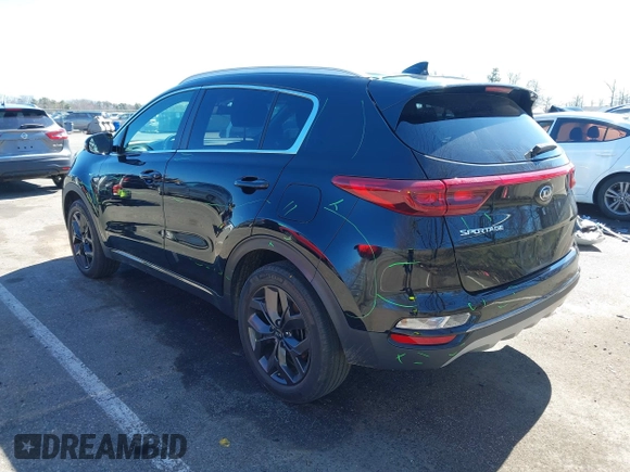 2021 Kia Sportage S with VIN KNDP6CAC6M7887592, listed as a IAAI auction lot 41852917 with 52,185 mi miles and . Bid and sale history available at DreamBid. Image 3.