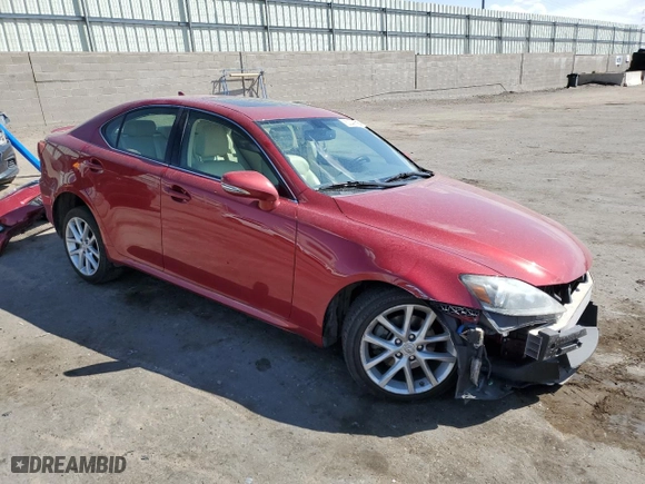 2013 Lexus IS 250 with VIN JTHCF5C20D5063323, listed as a Copart auction lot 50349985 with 92,610 mi miles and Salvage Title. Bid and sale history available at carsss.com. Image 4.