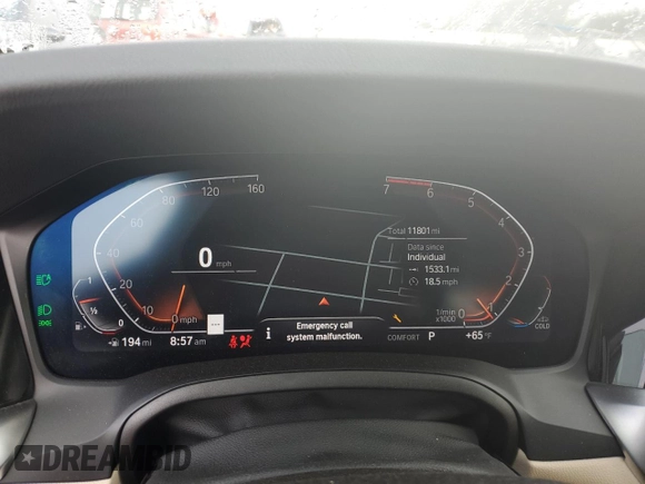 2023 BMW 4 Series 430i xDrive with VIN WBA73AP06PCL78170, listed as a Copart auction lot 70488264 with 11,801 mi miles and Salvage title. Bid and sale history available at DreamBid. Image 9.
