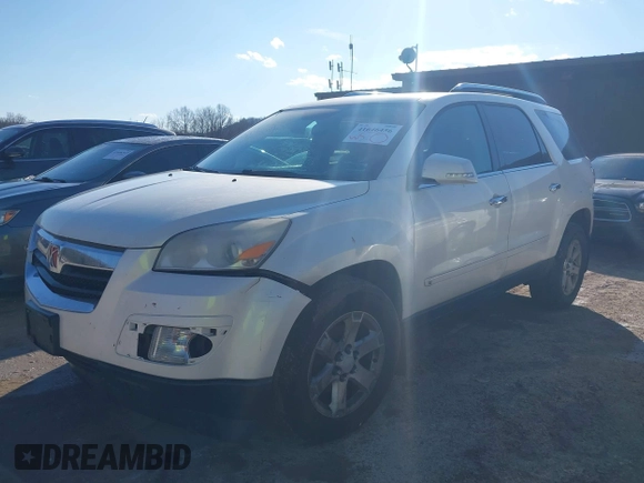 2008 Saturn Outlook XR z VIN 5GZEV23768J253162, wystawiony jako IAAI lot #41646456 z przebiegiem 206 815 mil mil oraz . Historia ofert i sprzedaży dostępna na DreamBid. Obrazek 2.