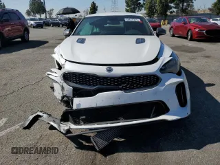 2019 Kia Stinger GT with VIN KNAE35LC9K6052417, listed as a Copart auction lot 46879775 with Not Provided miles and Salvage Title. Bid and sale history available at carsss.com. Image 5.