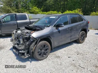 2024 Toyota RAV4 Hybrid XSE with VIN 2T3E6RFV7RW051046, listed as a Copart auction lot 53776205 with 21,589 mi miles and Salvage Title. Bid and sale history available at DreamBid. Image 1.