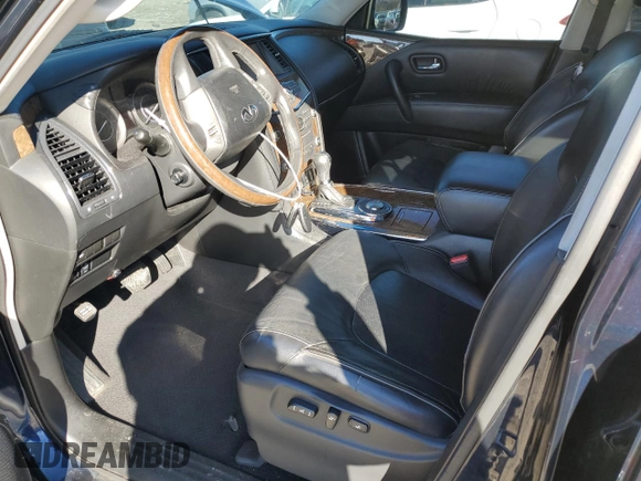 2015 Infiniti QX80 with VIN JN8AZ2NF2F9573090, listed as a Copart auction lot 41371704 with 216,620 mi miles and Salvage Title. Bid and sale history available at carsss.com. Image 7.