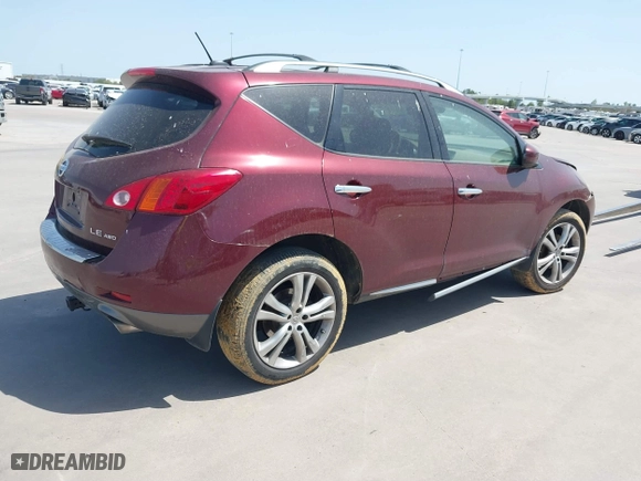2010 Nissan Murano LE with VIN JN8AZ1MW2AW123753, listed as a IAAI auction lot 41826770 with 240,165 mi miles. Bid and sale history available at carsss.com. Image 4.