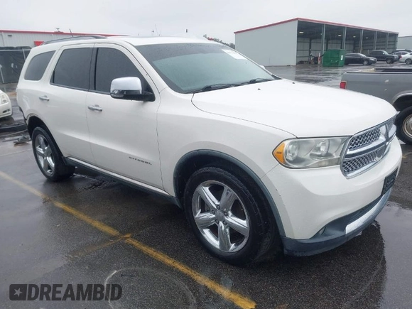 2011 Dodge Durango Citadel with VIN 1D4RD5GGXBC653192, listed as a IAAI auction lot 41727655 with 118,452 mi miles and . Bid and sale history available at DreamBid. Image 1.
