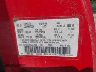 1996 Dodge 1500 z VIN 1B7HC16Y9TJ117863, wystawiony jako IAAI lot #42491484 z przebiegiem 119 793 mil mil oraz . Historia ofert i sprzedaży dostępna na DreamBid. Obrazek 9.