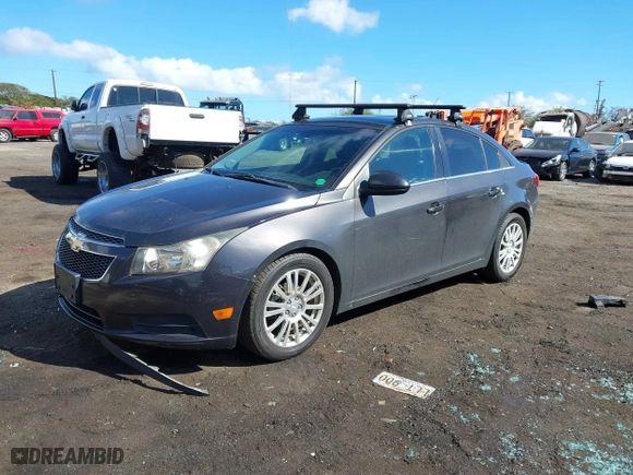 2014 Chevrolet Cruze ECO with VIN 1G1PH5SB9E7228301, listed as a IAAI auction lot 40906270 with 153,317 mi miles. Bid and sale history available at carsss.com. Image 2.