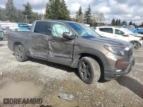 2022 Honda Ridgeline RTL z VIN 5FPYK3F55NB024280, wystawiony jako Copart lot #51490185 z przebiegiem 39 935 mil mil oraz Szkoda całkowita • Salvage title. Historia ofert i sprzedaży dostępna na DreamBid. Obrazek 4.