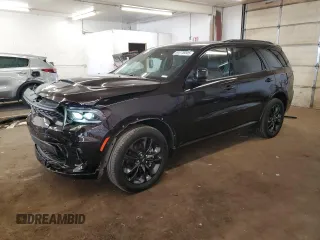 2024 Dodge Durango GT Plus with VIN 1C4RDJDG4RC155400, listed as a Copart auction lot 64178205 with 19,562 mi miles and Salvage title. Bid and sale history available at DreamBid. Image 1.