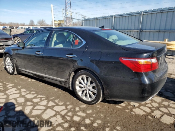 2012 Lexus LS 460 with VIN JTHCL5EF5C5014190, listed as a Copart auction lot 42741145 with 113,385 mi miles and Salvage title. Bid and sale history available at DreamBid. Image 2.
