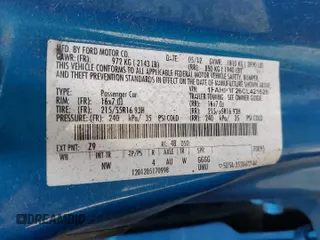 2012 Ford Focus SE with VIN 1FAHP3F26CL421626, listed as a Copart auction lot 61003655 with 78,356 mi miles and Clean title. Bid and sale history available at DreamBid. Image 12.
