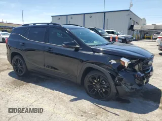 2020 GMC Terrain SLE with VIN 3GKALMEV3LL279737, listed as a Copart auction lot 58199515 with 55,947 mi miles and Salvage title. Bid and sale history available at DreamBid. Image 4.