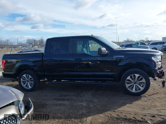 2017 Ford F-150 XL with VIN 1FTEW1EP7HFB65004, listed as a IAAI auction lot 41876164 with 105,487 mi miles. Bid and sale history available at carsss.com. Image 13.
