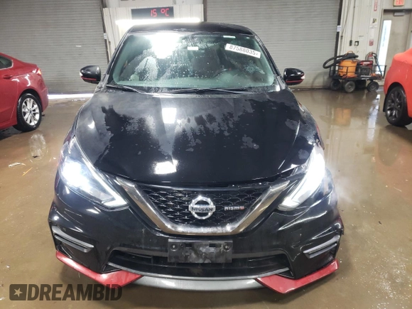 2017 Nissan Sentra Nismo с VIN 3N1CB7AP4HY330854, выставлен на аукционе Copart как лот 87588035 с пробегом 110 466 миль миль и Списание • Salvage title. История ставок и продаж доступна на DreamBid. Изображение 5.