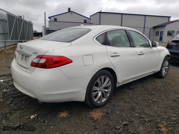 2013 Infiniti M37 with VIN JN1BY1AR6DM605131, listed as a Copart auction lot 72324654 with 78,548 mi miles and Salvage Title. Bid and sale history available at carsss.com. Image 3.