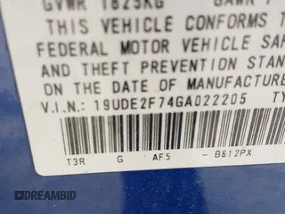 2016 Acura ILX Premium with VIN 19UDE2F74GA022205, listed as a IAAI auction lot 41367558 with 127,814 mi miles and . Bid and sale history available at DreamBid. Image 9.