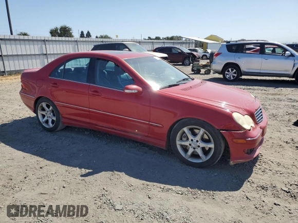 2007 Mercedes-Benz C 230 Sport with VIN WDBRF52H57F888532, listed as a Copart auction lot 63796925 with 213,457 mi miles and Salvage title. Bid and sale history available at DreamBid. Image 4.