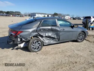 2024 Hyundai Elantra SEL with VIN KMHLM4DG3RU817352, listed as a Copart auction lot 46942885 with 24,432 mi miles and Salvage Title. Bid and sale history available at carsss.com. Image 3.