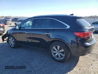 2014 Acura MDX Advance with VIN 5FRYD4H86EB029325, listed as a Copart auction lot 45663895 with 119,219 mi miles and Salvage Title. Bid and sale history available at DreamBid. Image 2.
