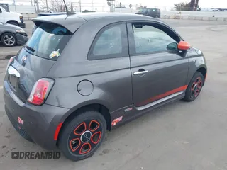 2017 FIAT 500e with VIN 3C3CFFGE1HT654296, listed as a IAAI auction lot 42085006 with 35,204 mi miles. Bid and sale history available at carsss.com. Image 4.