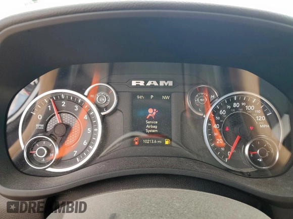 2024 Ram 2500 Big Horn with VIN 3C6UR5DJ9RG387185, listed as a Copart auction lot 61833355 with 10,213 mi miles and Clean title. Bid and sale history available at DreamBid. Image 9.