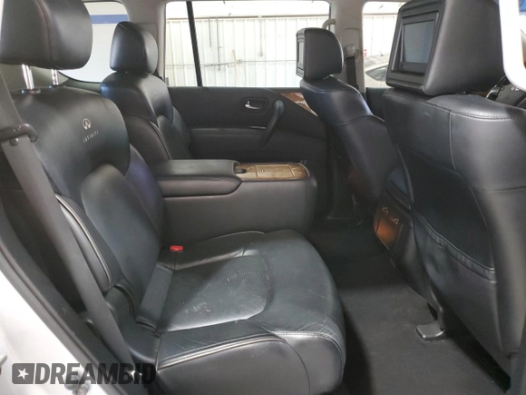 2011 Infiniti QX56 7-passenger with VIN JN8AZ2NE3B9005965, listed as a Copart auction lot 79526624 with 169,888 mi miles and Salvage Title. Bid and sale history available at carsss.com. Image 12.