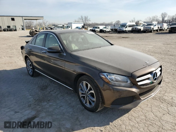 2017 Mercedes-Benz C 300 with VIN 55SWF4KB9HU228024, listed as a Copart auction lot 47616745 with 93,930 mi miles and Salvage Title. Bid and sale history available at carsss.com. Image 4.