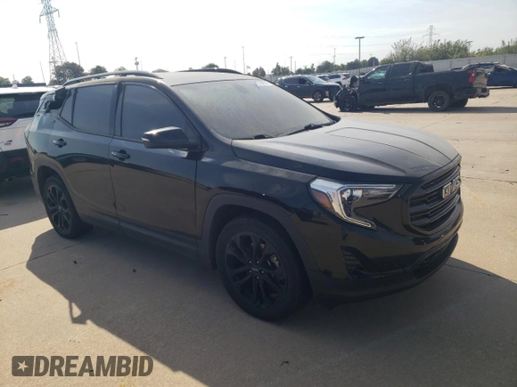 2019 GMC Terrain SLT with VIN 3GKALPEX9KL373476, listed as a Copart auction lot 76734034 with 0 mi miles and Salvage Title. Bid and sale history available at carsss.com. Image 4.