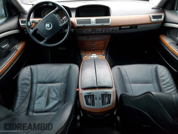 2004 BMW 7 Series 745i with VIN WBAGL63424DP68405, listed as a Copart auction lot 51768045 with 126,048 mi miles and Salvage Title. Bid and sale history available at DreamBid. Image 8.