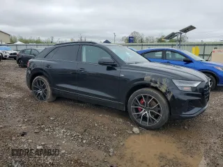 2019 Audi Q8 Prestige z VIN WA1FVAF1XKD033658, wystawiony jako Copart lot #56210205 z przebiegiem 43 587 mil mil oraz Szkody całkowita. Historia ofert i sprzedaży dostępna na DreamBid. Obrazek 4.