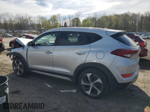 2017 Hyundai Tucson Sport with VIN KM8J3CA20HU301462, listed as a Copart auction lot 54178935 with 42,940 mi miles and Salvage Title. Bid and sale history available at DreamBid. Image 2.