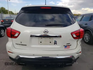 2018 Nissan Pathfinder Platinum with VIN 5N1DR2MM8JC666874, listed as a Copart auction lot 76594074 with 258,012 mi miles and Salvage title. Bid and sale history available at DreamBid. Image 6.