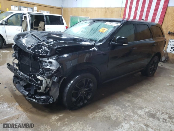 2022 Dodge Durango GT Plus with VIN 1C4RDJDG2NC161027, listed as a Copart auction lot 87187604 with 56,283 mi miles and Salvage Title. Bid and sale history available at carsss.com. Image 1.