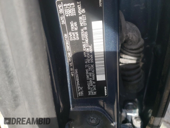 2011 Volvo V50 с VIN YV1672MW6B2607845, выставлен на аукционе Copart как лот 73304014 с пробегом Не указан миль и Списание • Salvage title. История ставок и продаж доступна на DreamBid. Изображение 14.