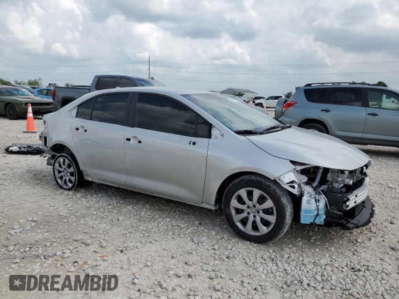 2024 Toyota Corolla LE with VIN 5YFB4MDE9RP212053, listed as a Copart auction lot 54492715 with 6,104 mi miles and Salvage title. Bid and sale history available at DreamBid. Image 4.