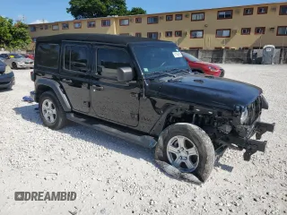 2022 Jeep Wrangler Unlimited Willys with VIN 1C4HJXDN2NW128081, listed as a Copart auction lot 61165615 with 28,525 mi miles and Salvage title. Bid and sale history available at DreamBid. Image 4.