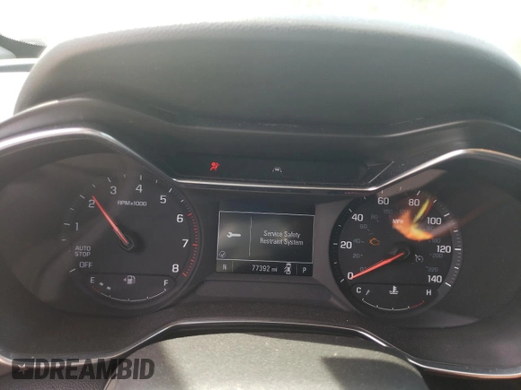 2021 Chevrolet TrailBlazer LT with VIN KL79MPS22MB137449, listed as a Copart auction lot 47800004 with 77,392 mi miles and Salvage Title. Bid and sale history available at DreamBid. Image 9.