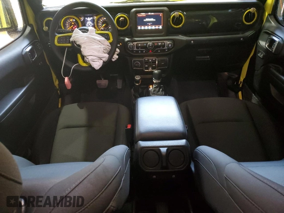 2023 Jeep Wrangler Willys with VIN 1C4HJXDN9PW640617, listed as a Copart auction lot 84894564 with 2,136 mi miles and Salvage Title. Bid and sale history available at DreamBid. Image 8.