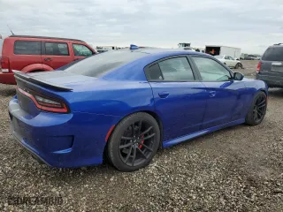 2020 Dodge Charger Scat Pack with VIN 2C3CDXGJ5LH148304, listed as a Copart auction lot 50733835 with 76,578 mi miles and Salvage Title. Bid and sale history available at carsss.com. Image 3.