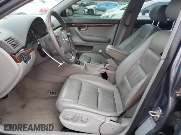 2004 Audi A4 3.0L with VIN WAULT68E34A145165, listed as a Copart auction lot 87502675 with 0 mi miles and Salvage Title. Bid and sale history available at carsss.com. Image 7.