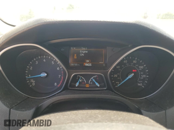 2015 Ford Focus SE with VIN 1FADP3F24FL200786, listed as a Copart auction lot 62662855 with 90,790 mi miles and Salvage title. Bid and sale history available at DreamBid. Image 9.