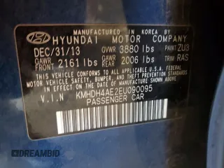2014 Hyundai Elantra SE z VIN KMHDH4AE2EU090095, wystawiony jako Copart lot #61102225 z przebiegiem 130 421 mil mil oraz Szkoda całkowita • Salvage title. Historia ofert i sprzedaży dostępna na DreamBid. Obrazek 12.