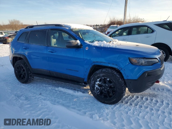 2019 Jeep Cherokee Trailhawk Elite with VIN 1C4PJMBN7KD281186, listed as a Copart auction lot 88060405 with 110,268 mi miles and Clean title. Bid and sale history available at DreamBid. Image 4.
