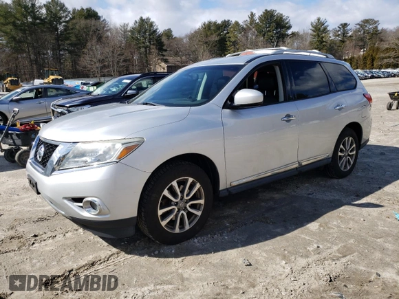 2014 Nissan Pathfinder S with VIN 5N1AR2MMXEC626529, listed as a Copart auction lot 47350415 with 139,696 mi miles and Clean title. Bid and sale history available at DreamBid. Image 1.