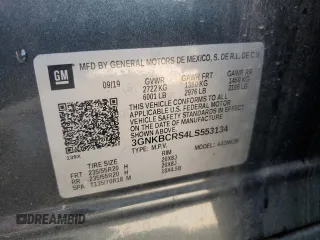 2020 Chevrolet Blazer LT z VIN 3GNKBCRS4LS553134, wystawiony jako Copart lot #56344865 z przebiegiem 72 171 mil mil oraz Szkody całkowita. Historia ofert i sprzedaży dostępna na DreamBid. Obrazek 14.