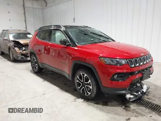 2023 Jeep Compass (RED) Edition with VIN 3C4NJDCN0PT514252, listed as a IAAI auction lot 41575768 with 25,156 mi miles and . Bid and sale history available at DreamBid. Image 13.
