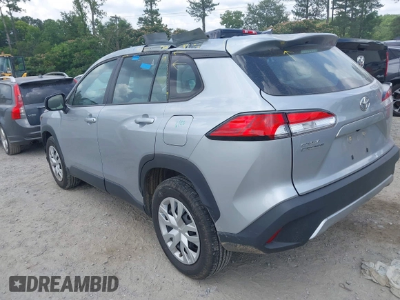 2022 Toyota Corolla Cross L with VIN 7MUAAAAG5NV013226, listed as a IAAI auction lot 42491707 with 34,514 mi miles and . Bid and sale history available at DreamBid. Image 3.