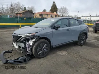 2024 Nissan ARIYA Platinum+ z VIN JN1DF0CD6RM742832, wystawiony jako Copart lot #49673935 z przebiegiem 479 mil mil oraz Szkoda całkowita • Salvage title. Historia ofert i sprzedaży dostępna na DreamBid. Obrazek 1.
