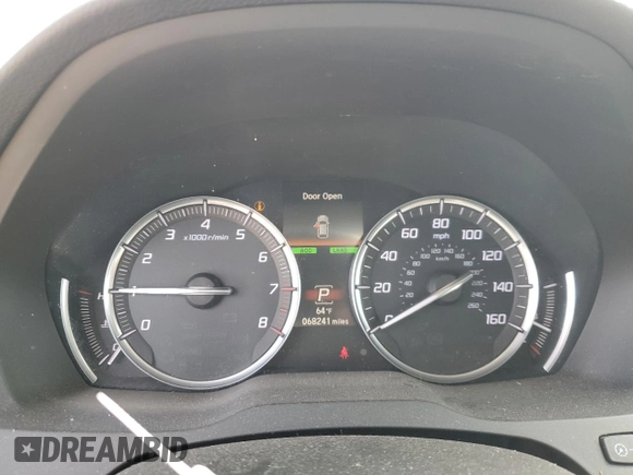 2017 Acura MDX Advance with VIN 5FRYD4H85HB004355, listed as a Copart auction lot 53860985 with 68,241 mi miles and Salvage title. Bid and sale history available at DreamBid. Image 9.